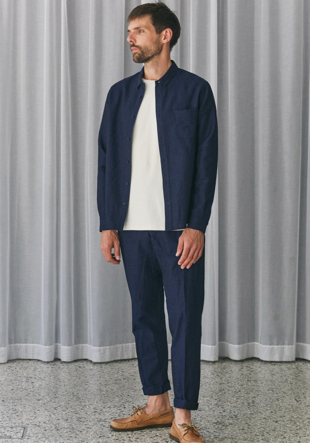 About Companions Hose Jostha Trousers Navy Linen