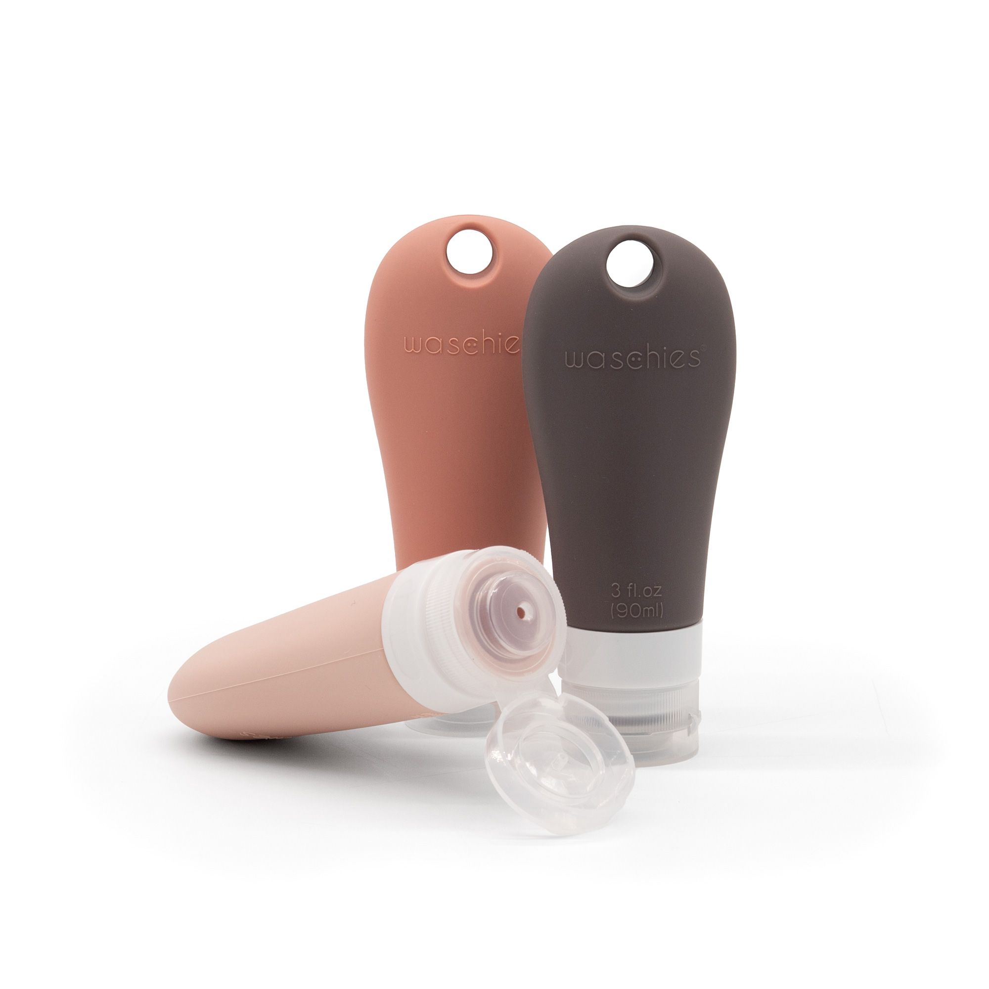 waschies Travel Bottles, Reiseflaschen zum Befallen