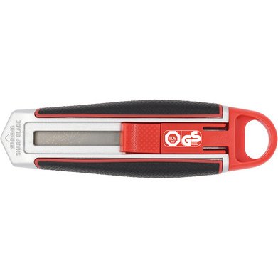 Cutter de sécurité Long Blade, lame: 18 mm, rouge/noir