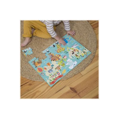 Apli Kids - Puzzle 24 pièces - map monde