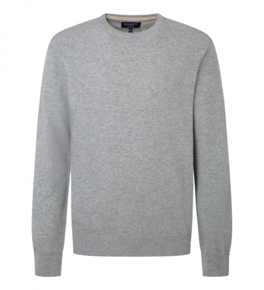 Hackett Jersey Merino Cash Mix cinza