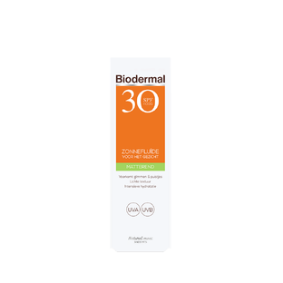 Biodermal Zonnefluïde Gezicht - Matterend SPF30 40ML