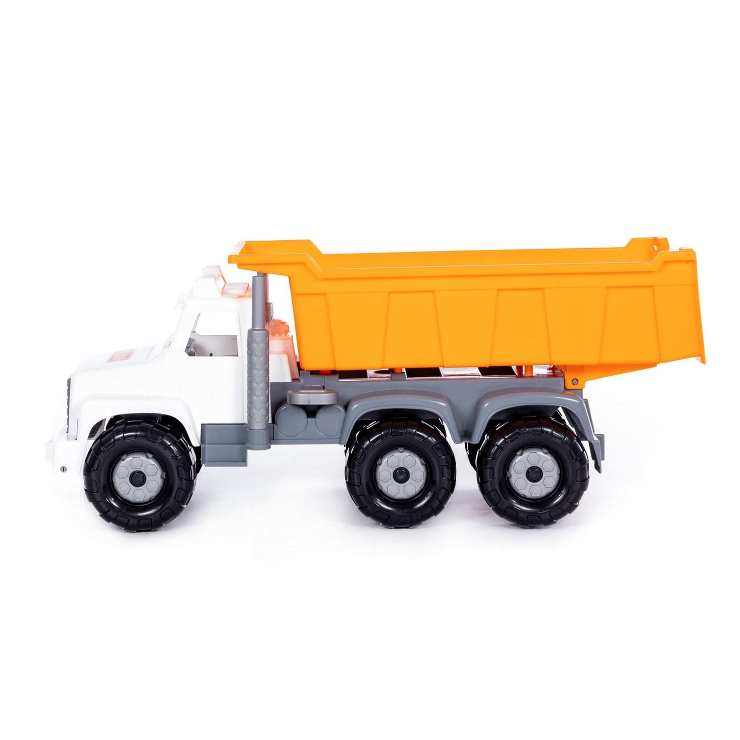 Polesie Spielzeug LKW, Kipper 96241 Ladefläche, Pritschenwagen, Kippfunktion orange