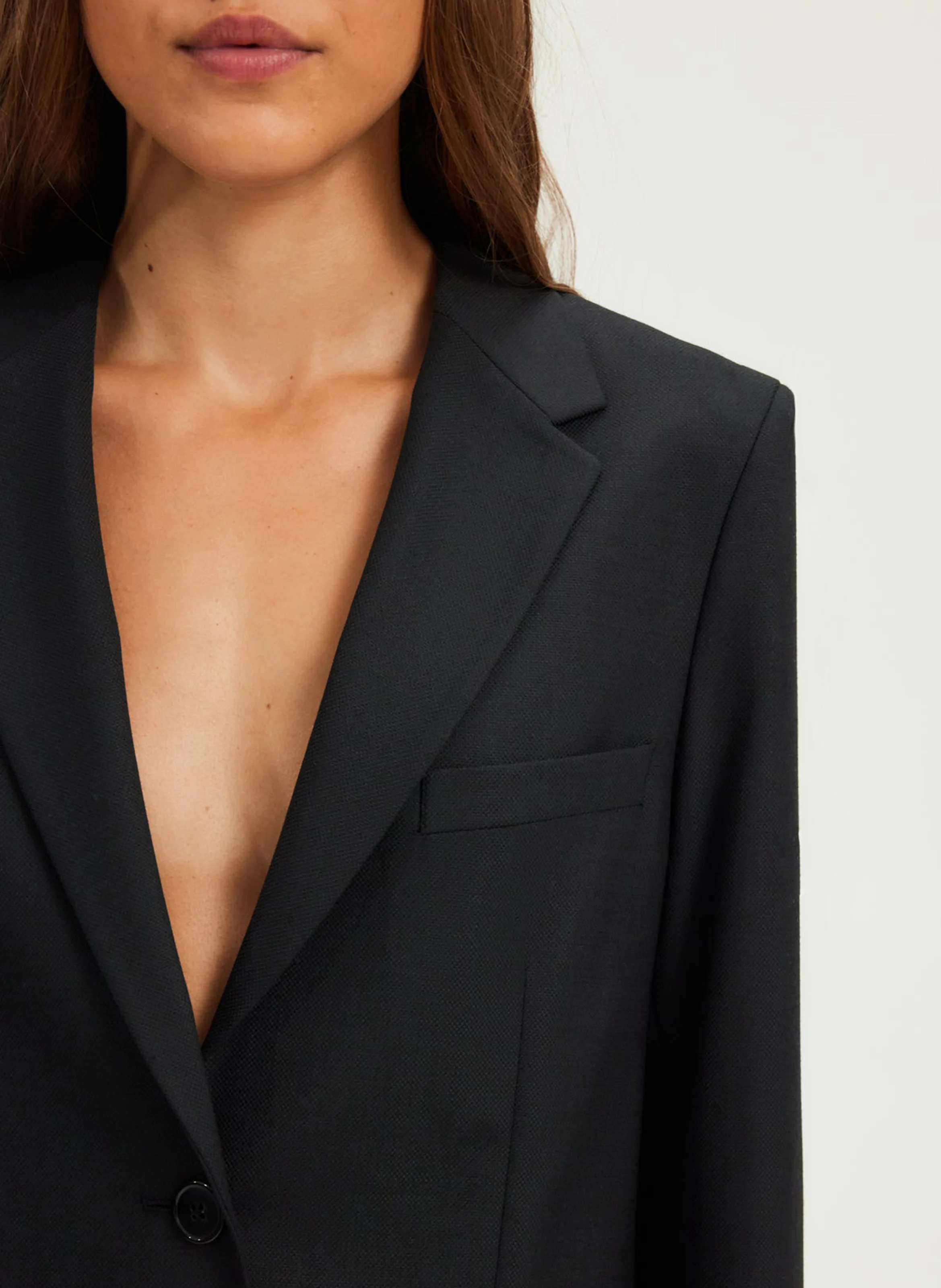 MELINDA - Veste de tailleur en laine mélangée | Noir