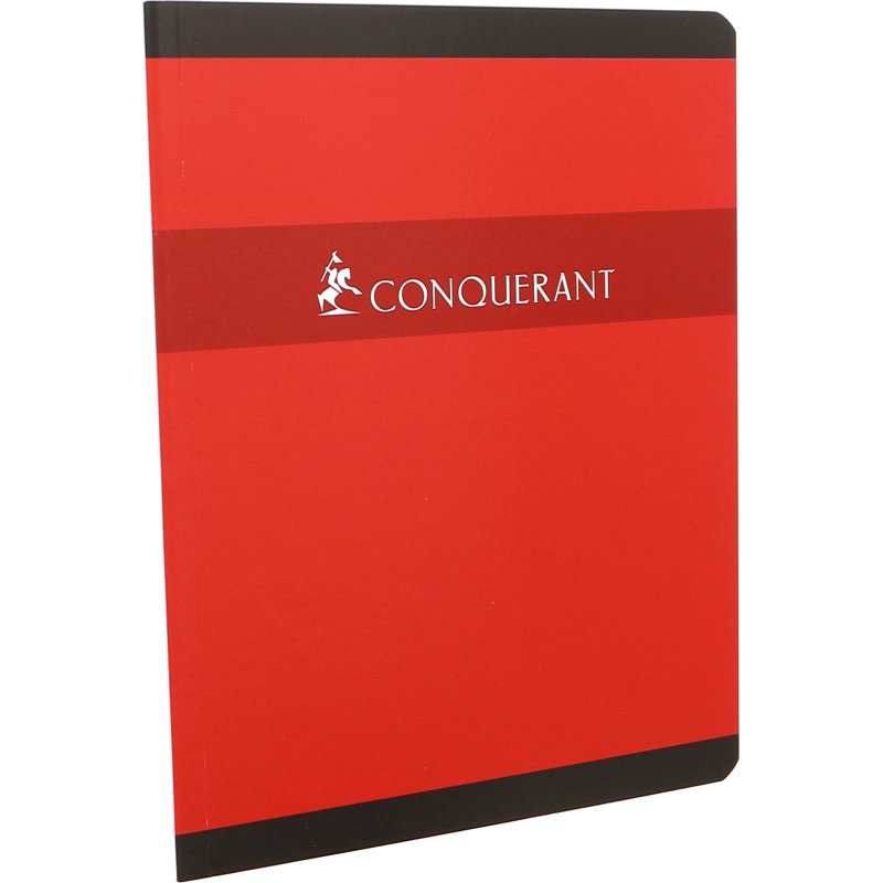 Cahier broché Conquérant 17 x 22 cm grands carreaux 192 pages