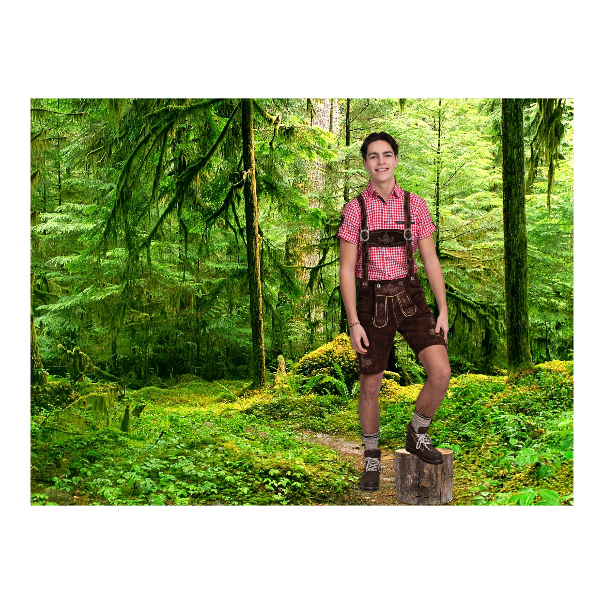 Lederhose Bruin Heren Kort