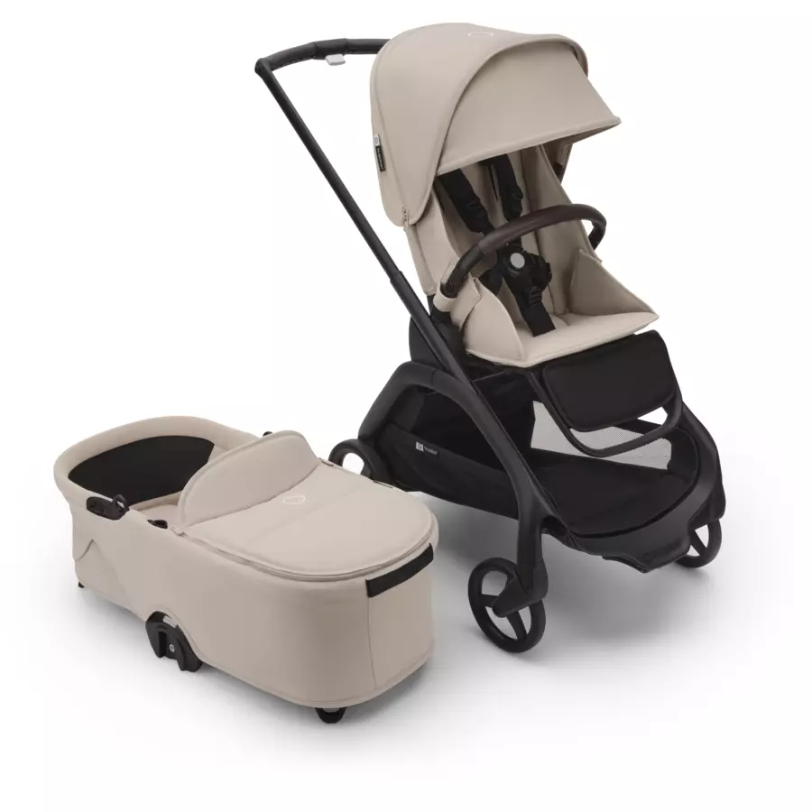bugaboo Kinderwagen Dragonfly Complete Black Desert Taupe