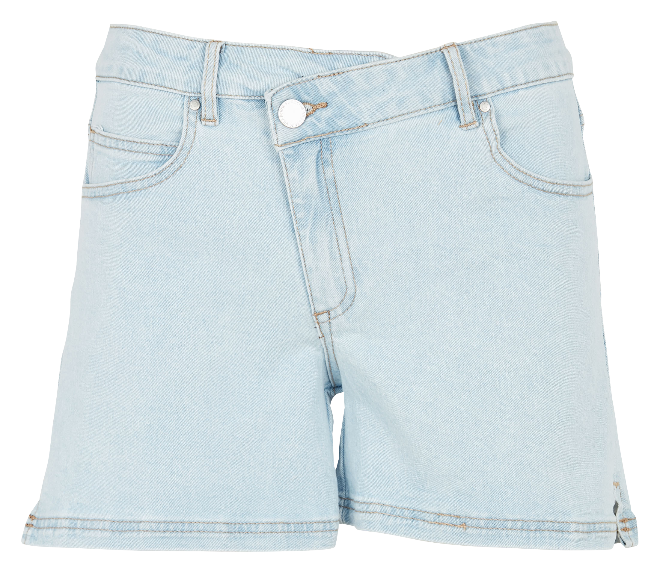 Short en jean taille haute | Bleu