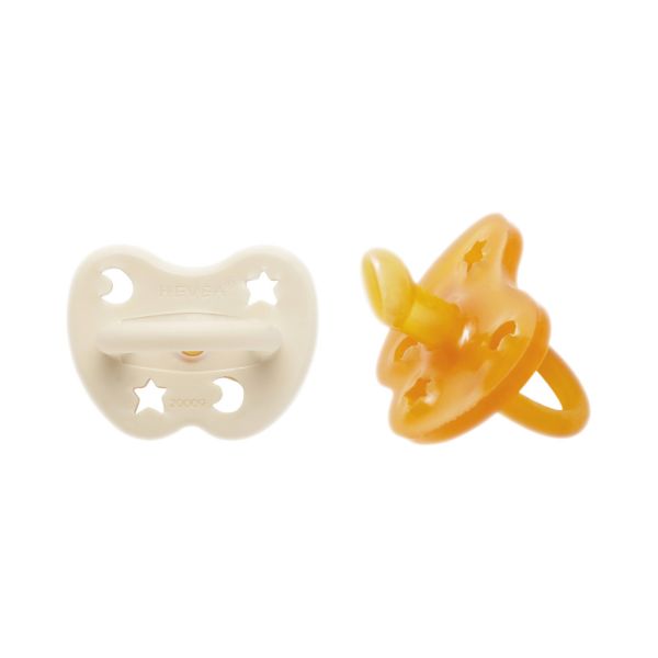Hevea Orthodontische Fopspeen - 3-36 Mnd - 2 Stuks - Milky White