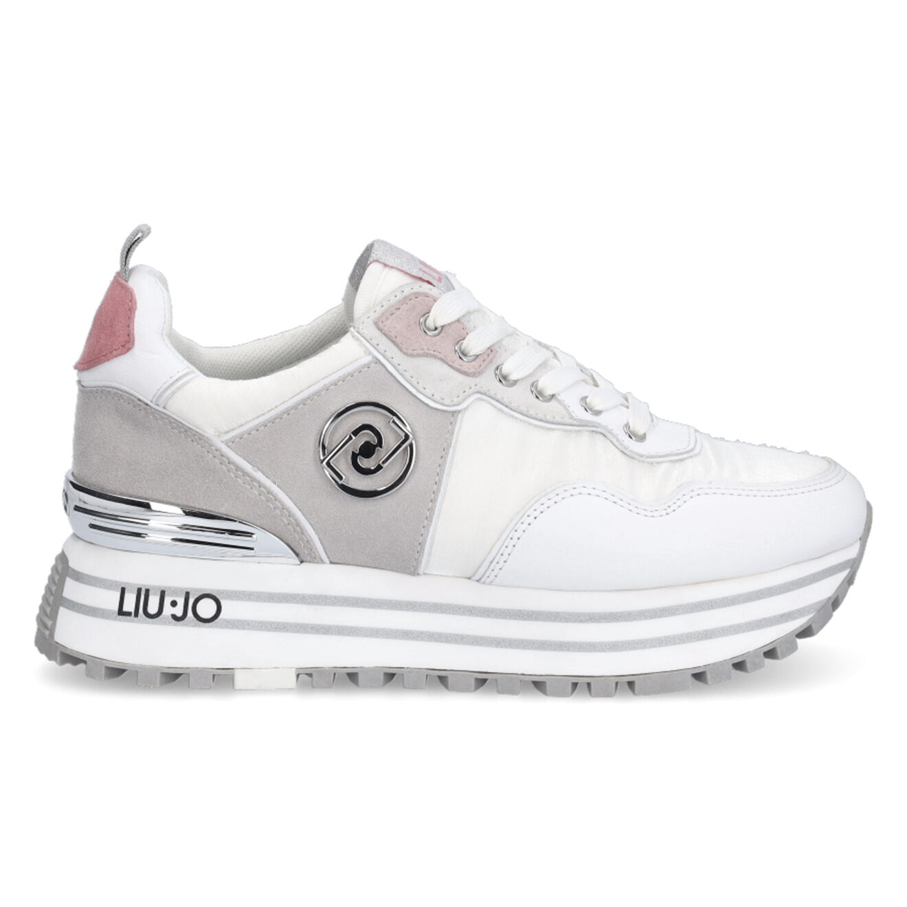 Liu-Jo Sneakers en Cuir Loft blanc/gris