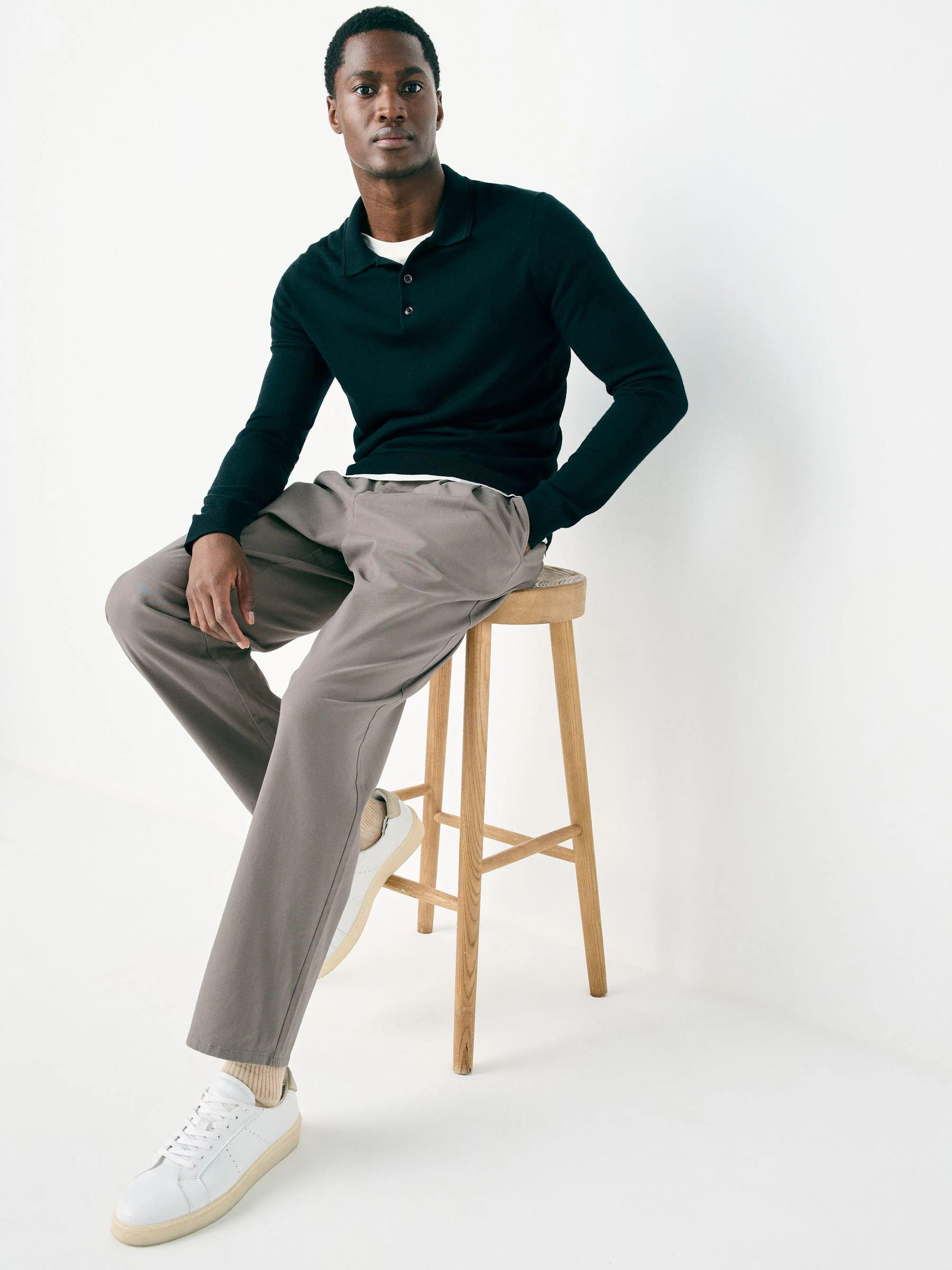 Klei - Twin Pleated Stretch Chinos Trousers