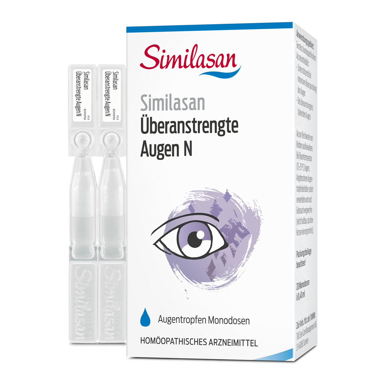SIMILASAN Überanstrengte Augen N<br>20 × 0.4 ml, Monodosis, Augentropfen, Lösung, Monodosen