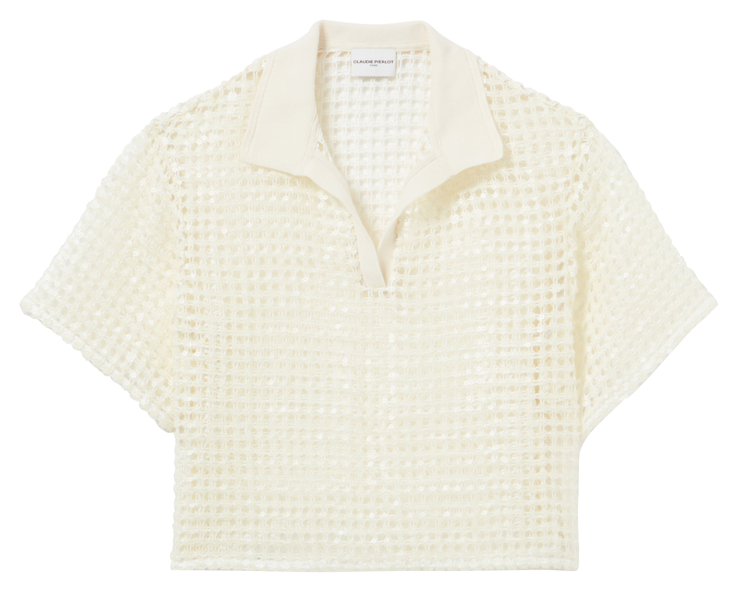 Top droit col classique | Blanc