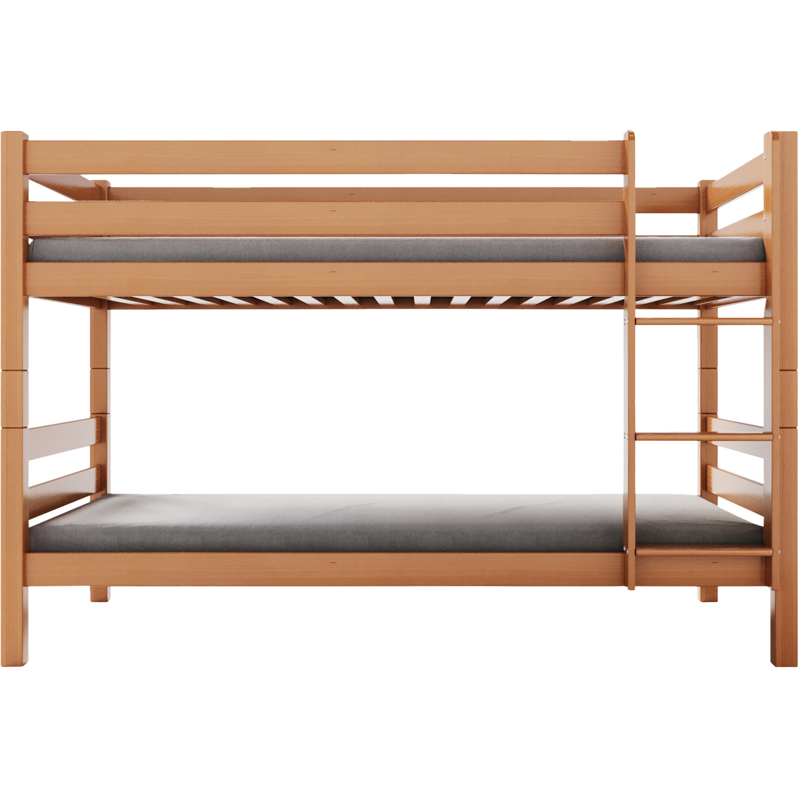 Hochbett Ella Buche massiv 2x 90 x 200 cm Buche natur