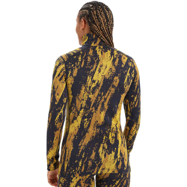 T-shirt thermique ICEBREAKER W 250 VERTEX LS HALF ZIP SILENT GOLD/CLVE/MDNNVY