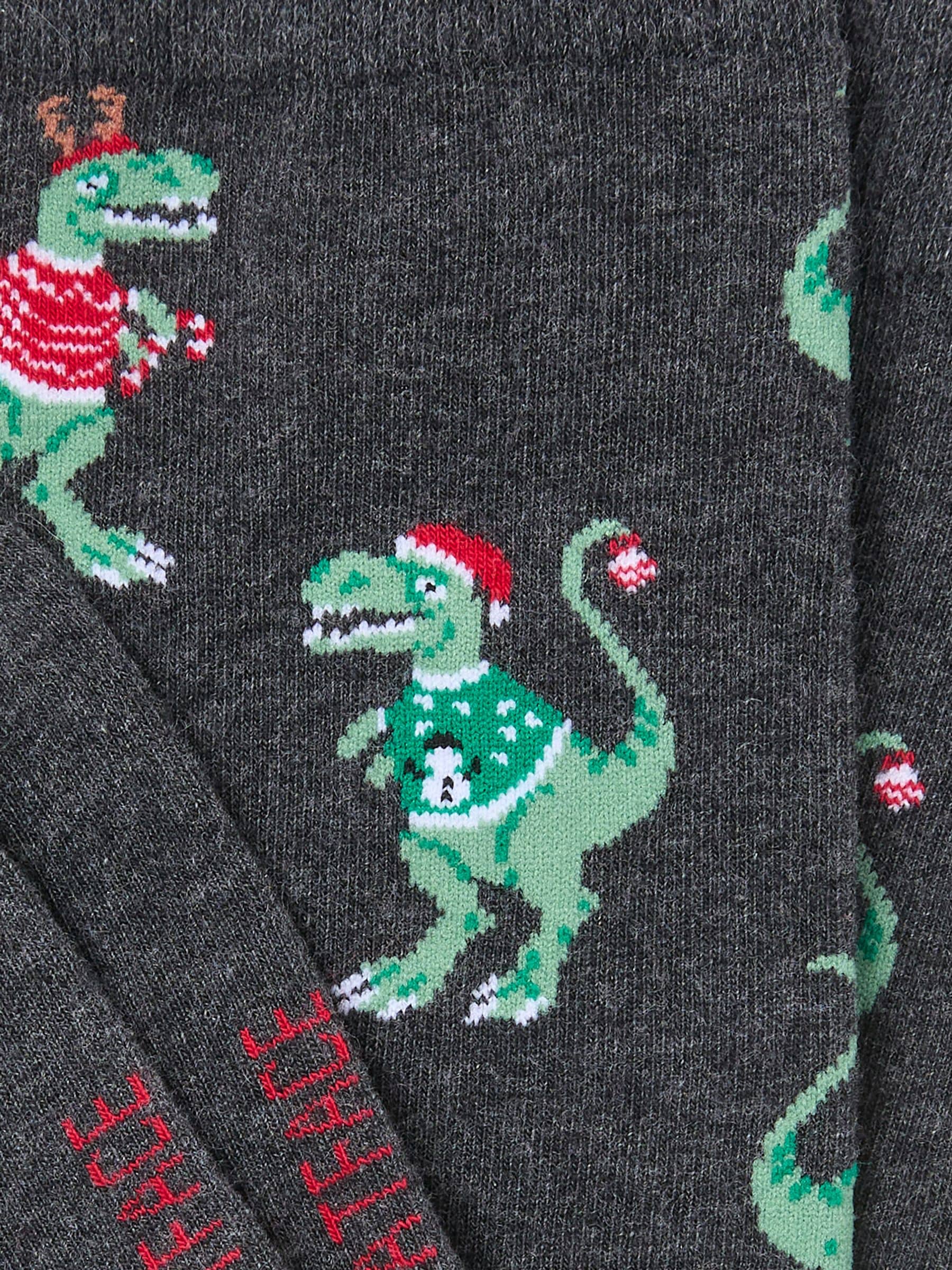 FatFace Festive Dinosaur Socks