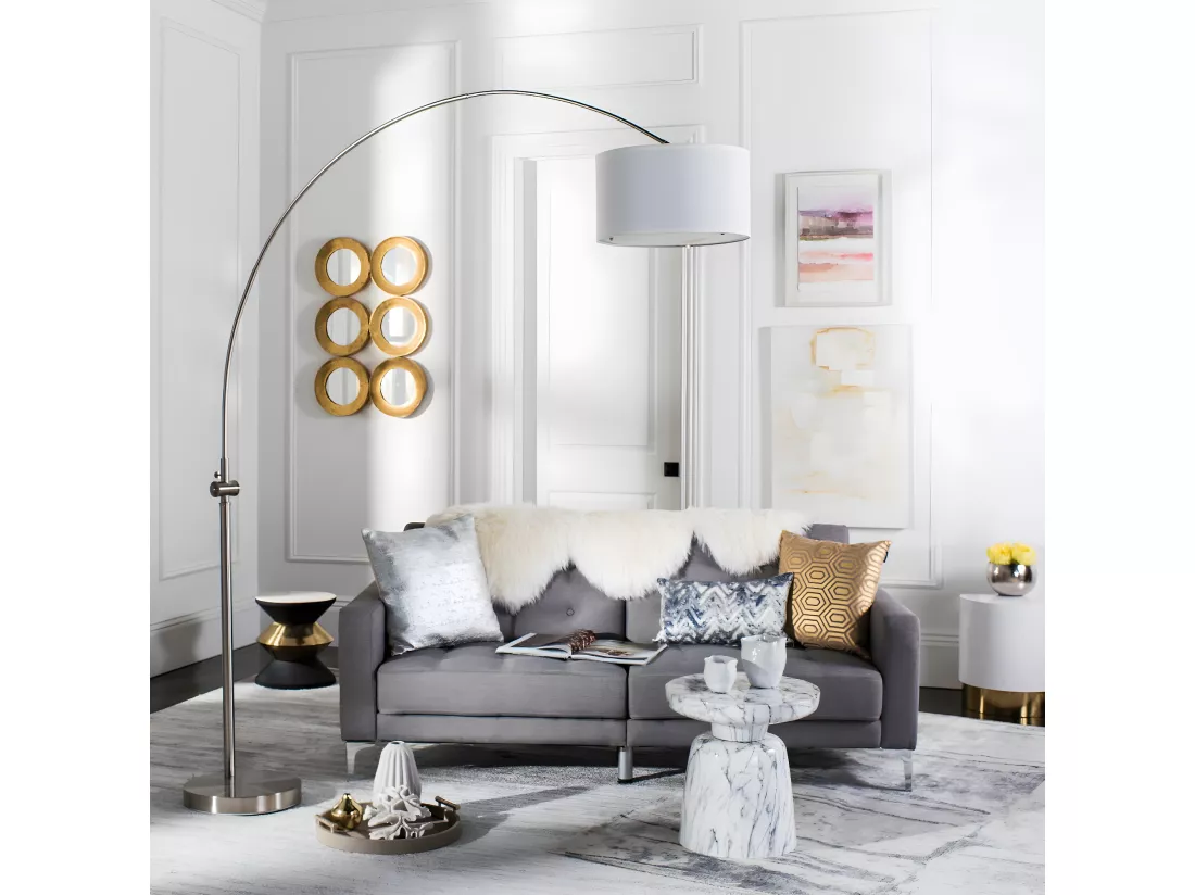 Lampadaire Nickel 46 X 183 X 218.44 cm - Vita