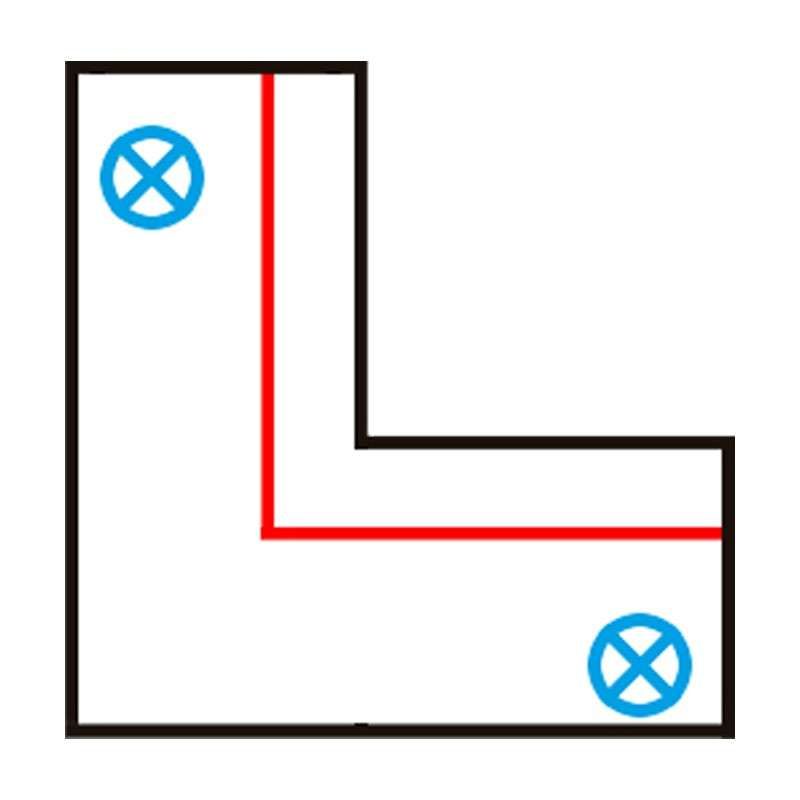 L-Koppelstuk voor 3-fase rail zwart rechts - 3-Phase