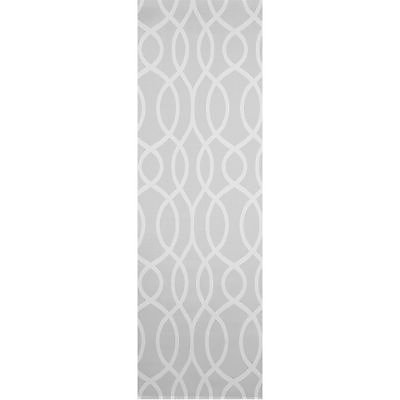Panneau japonais Madeco Curve blanc et gris l.45 x H.260 cm