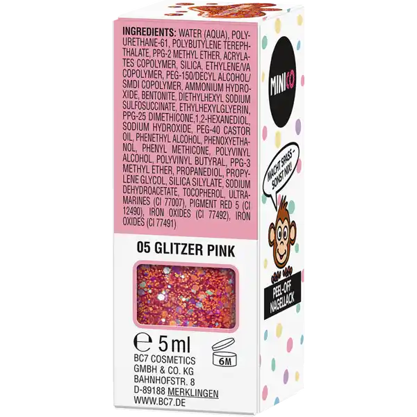 Peel-Off Nagellack 05 Glitzer Pink