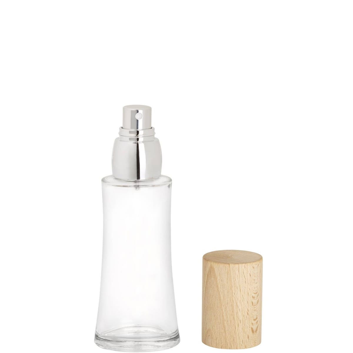 Novex Vaporisateur Rechargeable en Verre Avec Bouchon en Hêtre