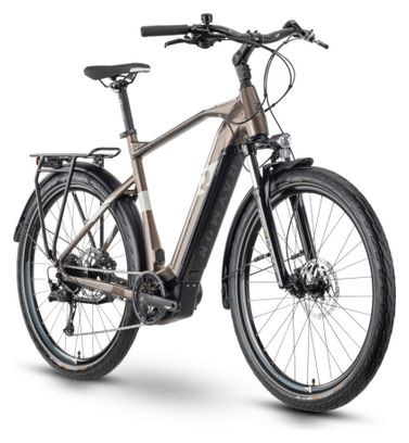 VTC Électrique Raymon TourRay E 5.0 Tektro M350 9V 500 Wh 27.5'' Marron Cuivre