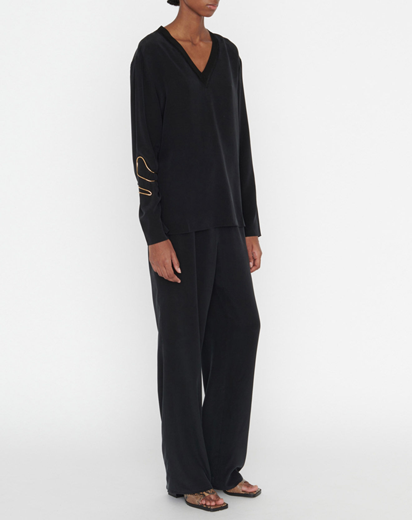 Zapa Blouse 100% Soie Teodore noire