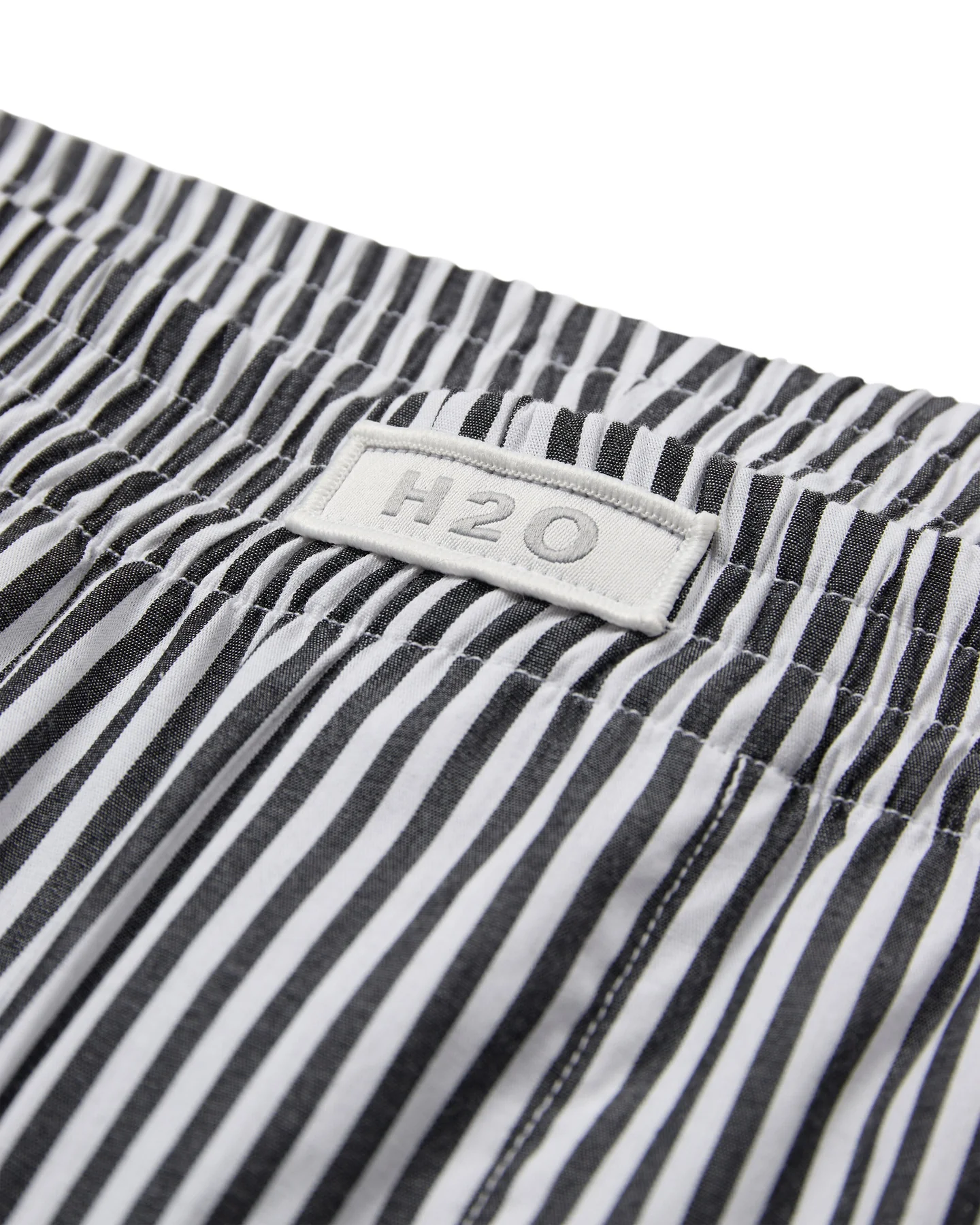 H2O Rønne Essential Pajamas Pants 7081 black white stripe