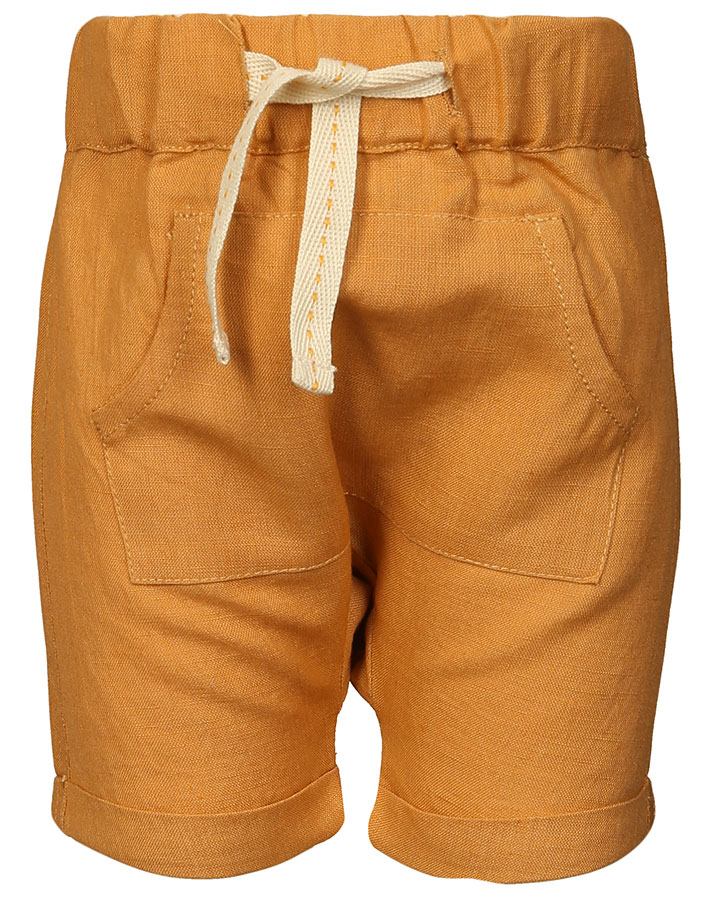 Shorts HOLME mit Leinen in orange