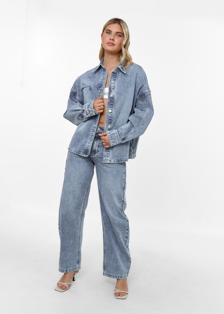 Balloon jeans sea blauw