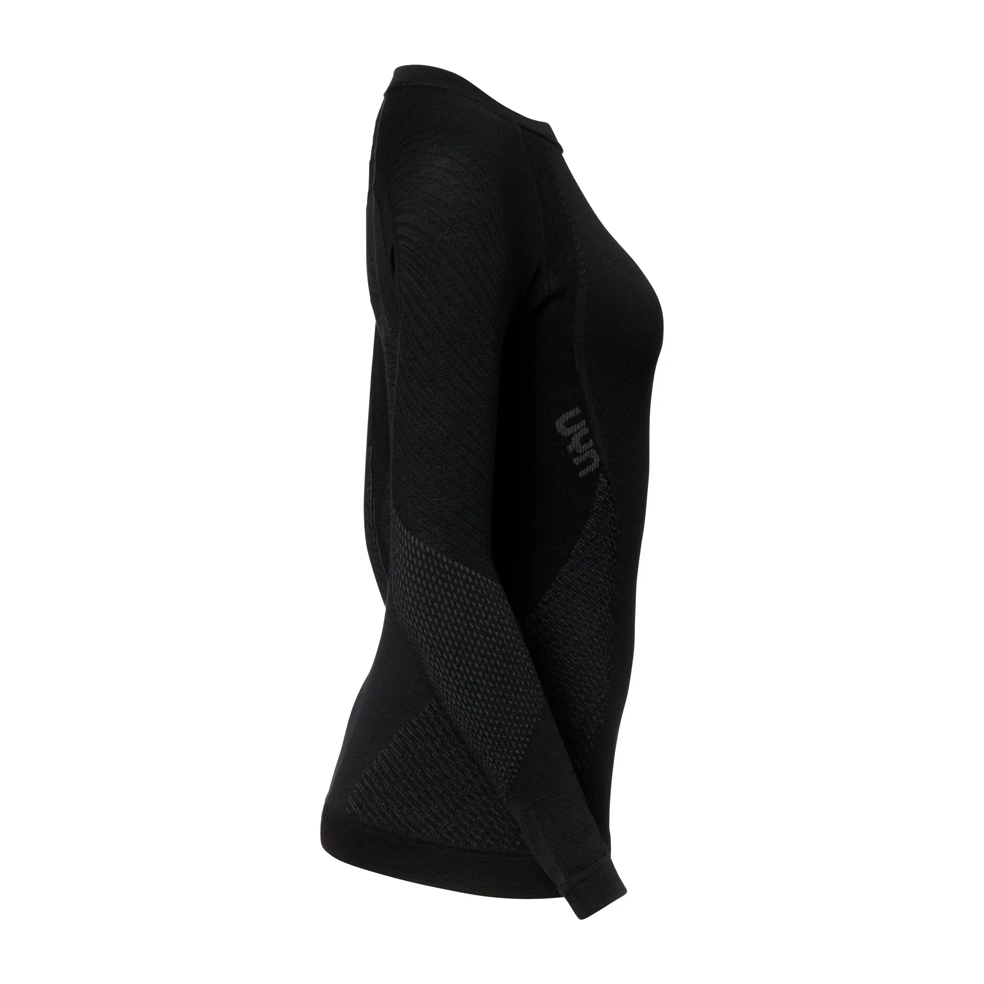 UYN -  UYN Longsleeve Fusyon Merino schwarz anthrazit Frauen