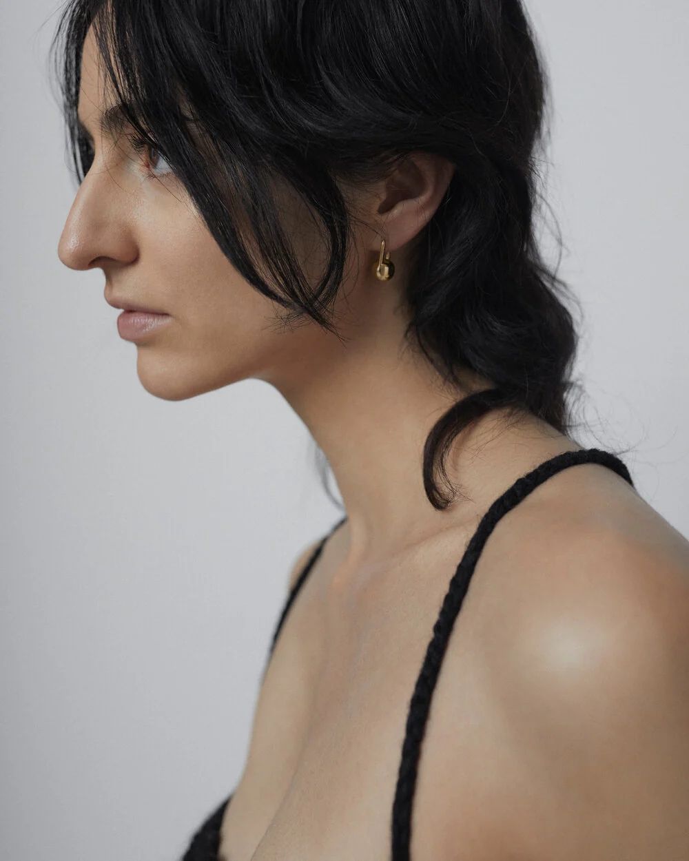 Maria Black  Schlesi ørering - forgyldt