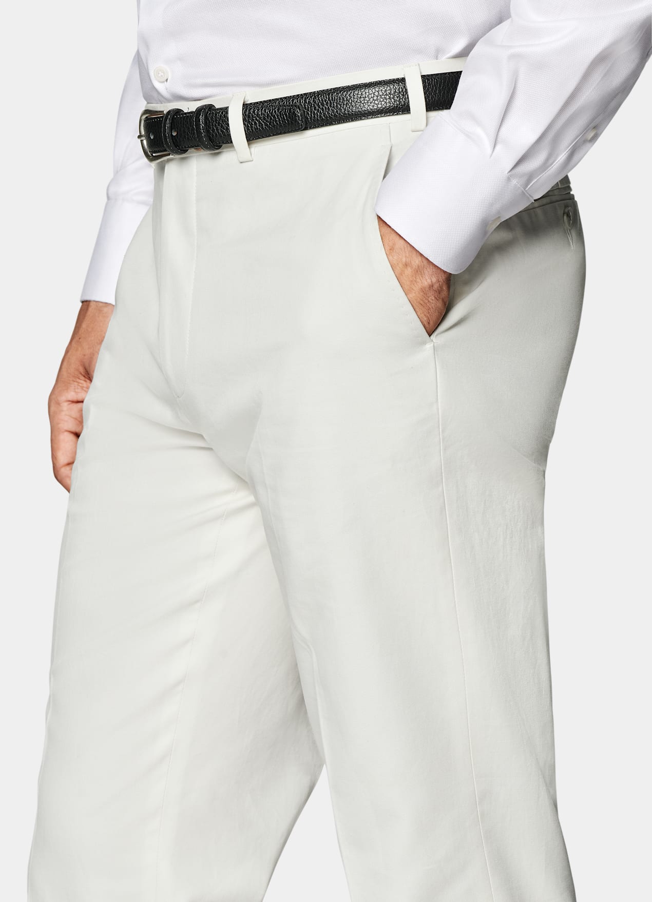 Costume Havana coupe Tailored blanc cassé