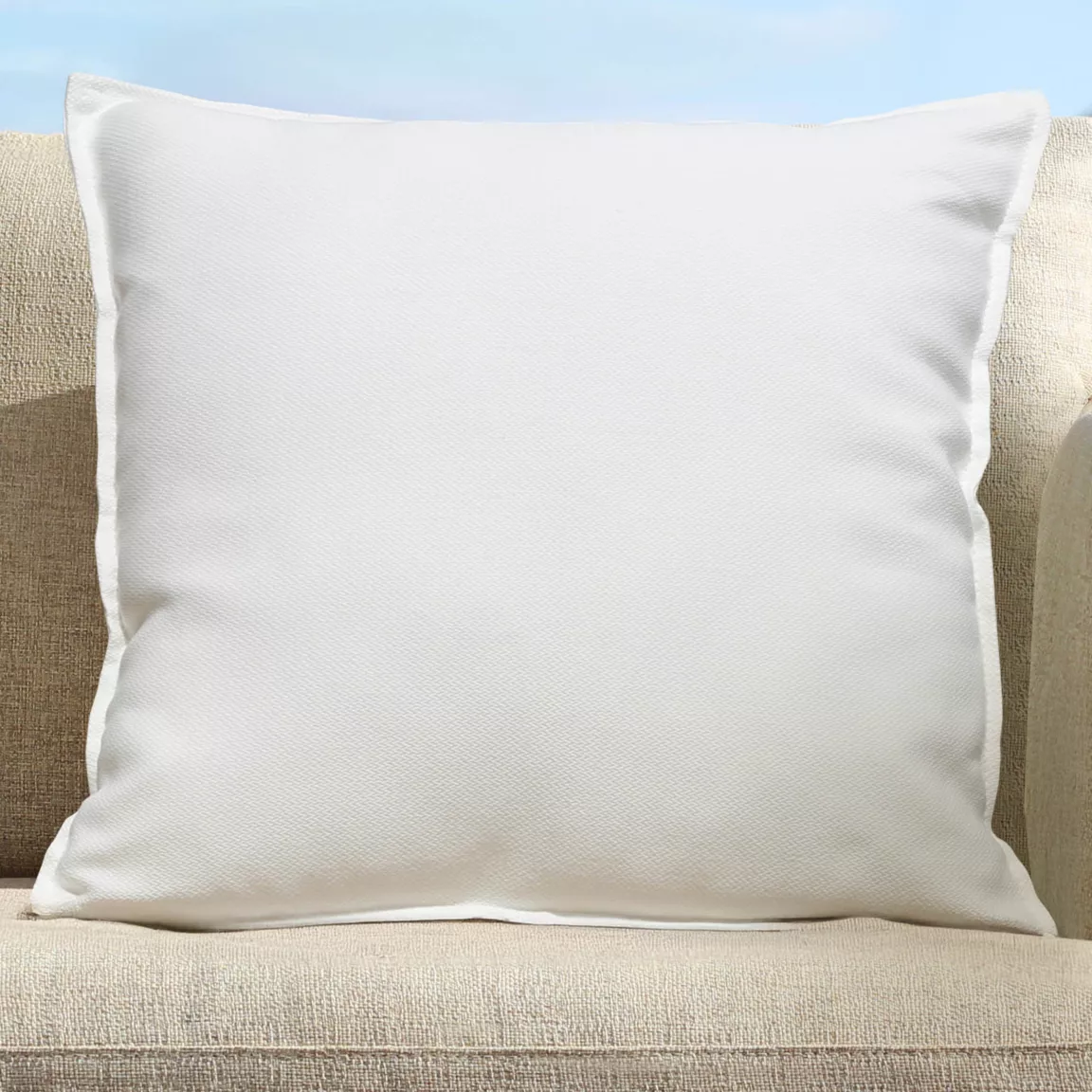 Coussin extérieur carré (45 x 45 cm) Boraé Blanc