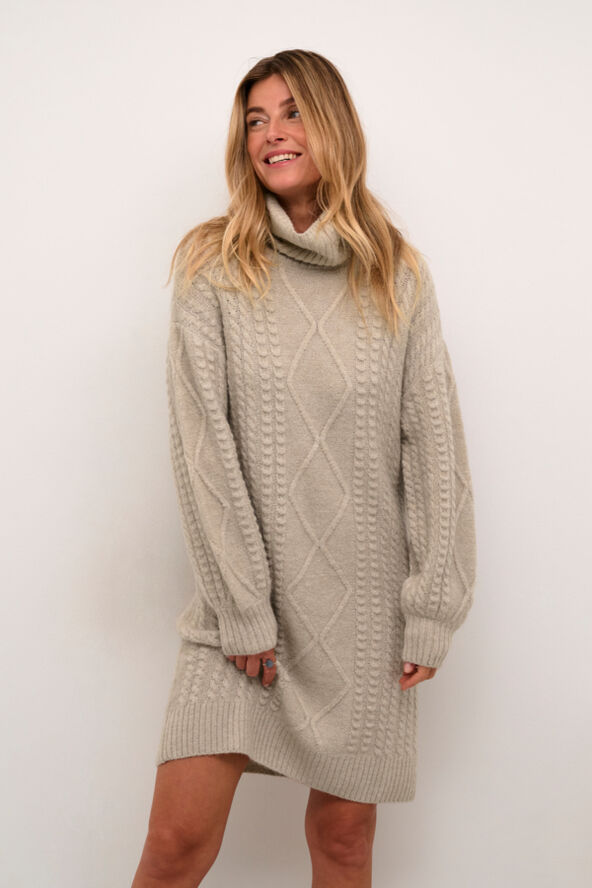 Cream CRPumpkin Knit Dress Ancient scroll
