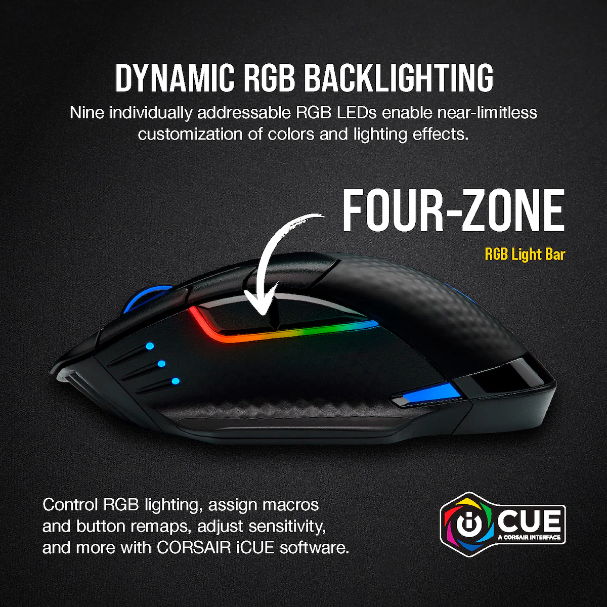 Corsair Dark Core Pro RGB trådløs gamingmus