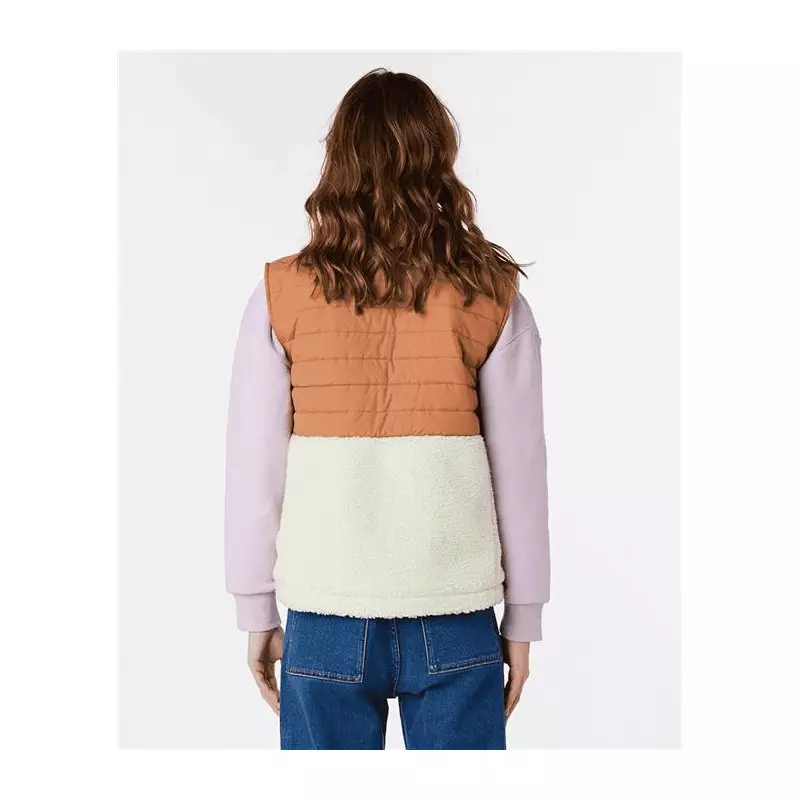 Veste femme RIPCURL Anti-Series Anoeta Fleece Vest Light Brown