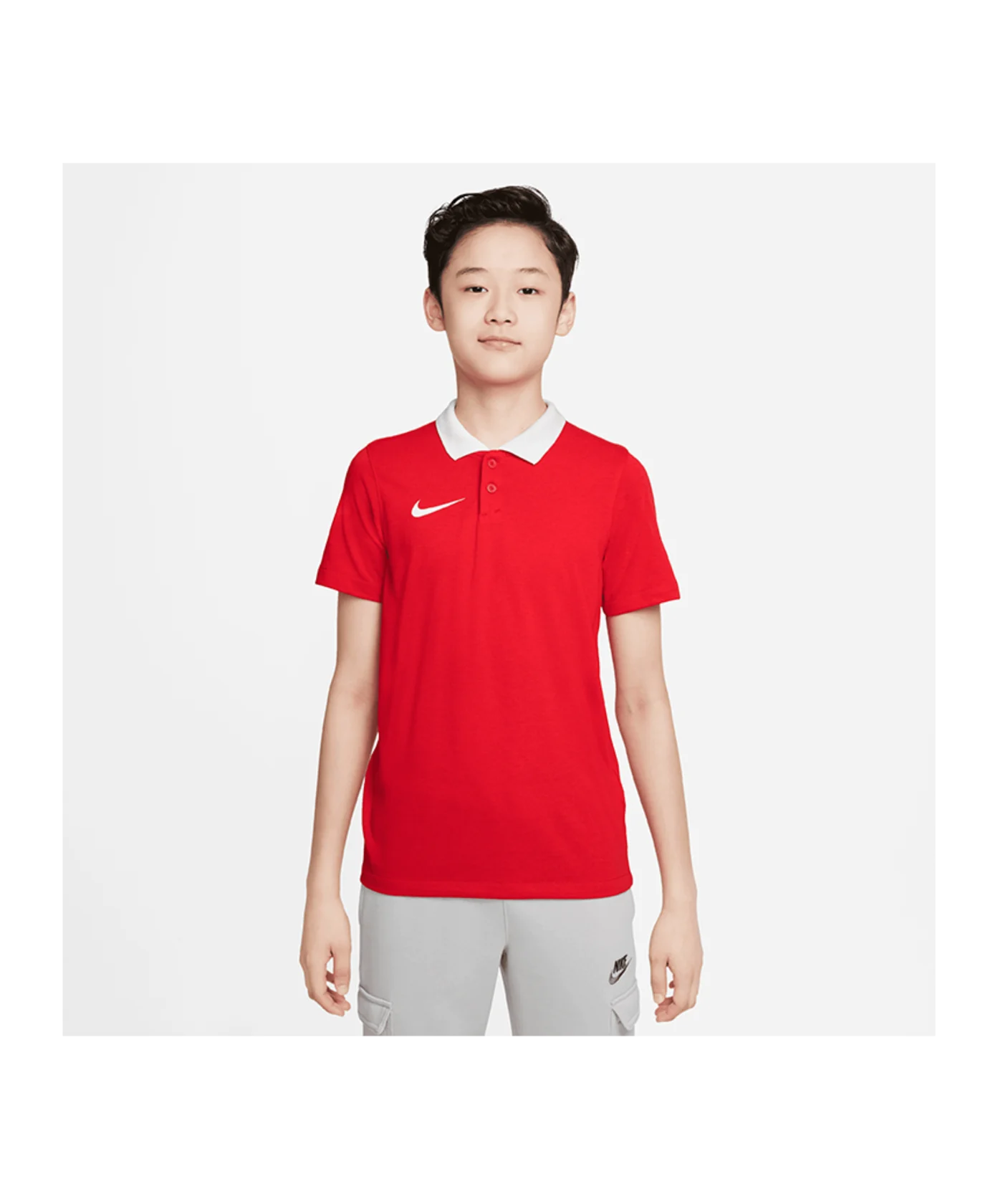 Nike Park 20 Poloshirt Kids Rot Weiss F657
