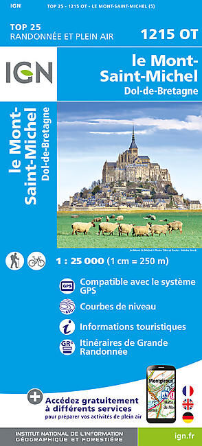 IGN - TOP25 1215OT LE MONT-SAINT-MICHEL IGN