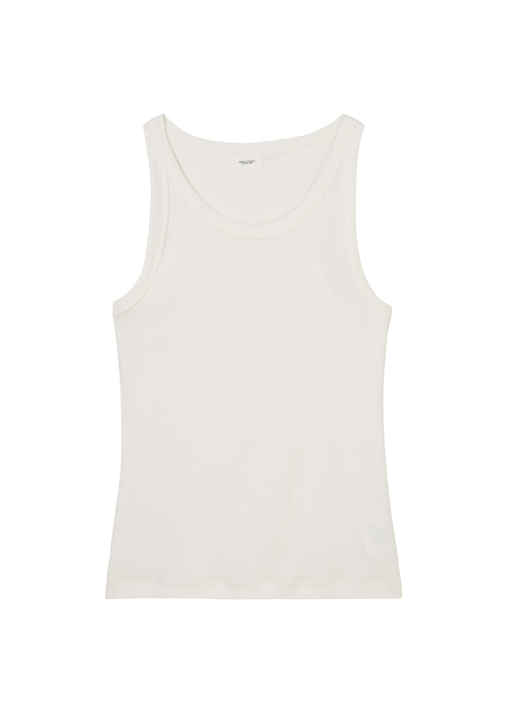 Tanktop slim aus geripptem Bio-Baumwolle-Stretch