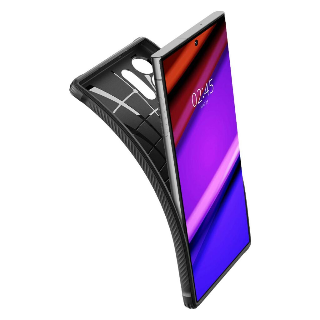 Samsung Galaxy S23 Ultra 5G Rugged Armor Hybrid Case Hülle (ACS05613) - Schwarz (Matt)