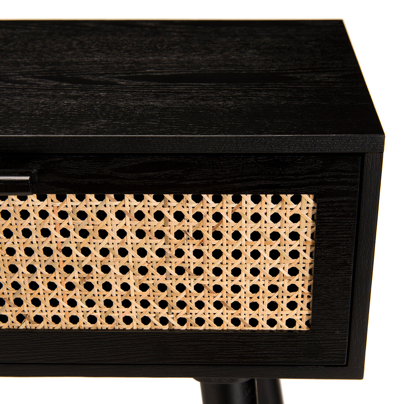 Macabane Console Angelo 2 Tiroirs Bois/noir - 110x33x81.5 cm