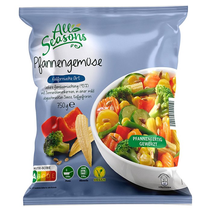 ALL SEASONS Pfannengemüse 750 g, Kalifornische Art