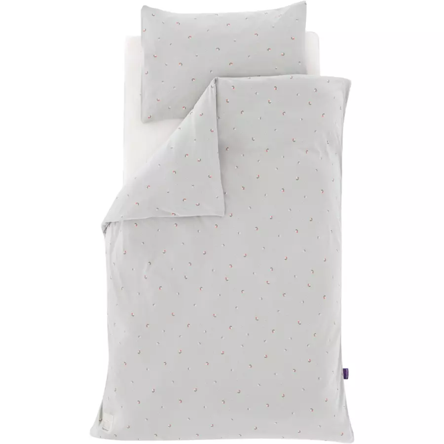Träumeland Jerseybettwäsche Fiore grün 100 x 135 cm