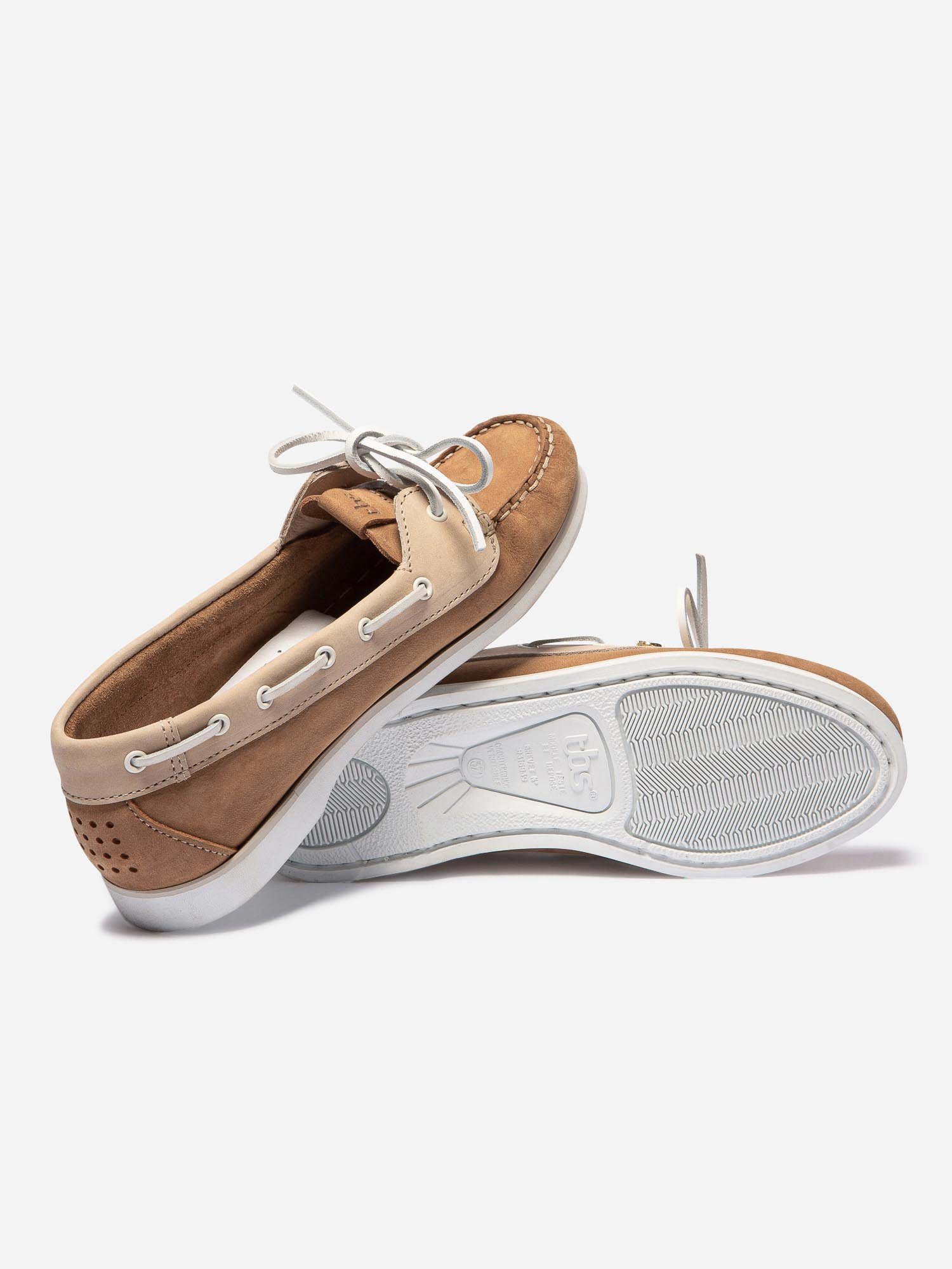 Chaussures Bateau Femme Cuir Marron