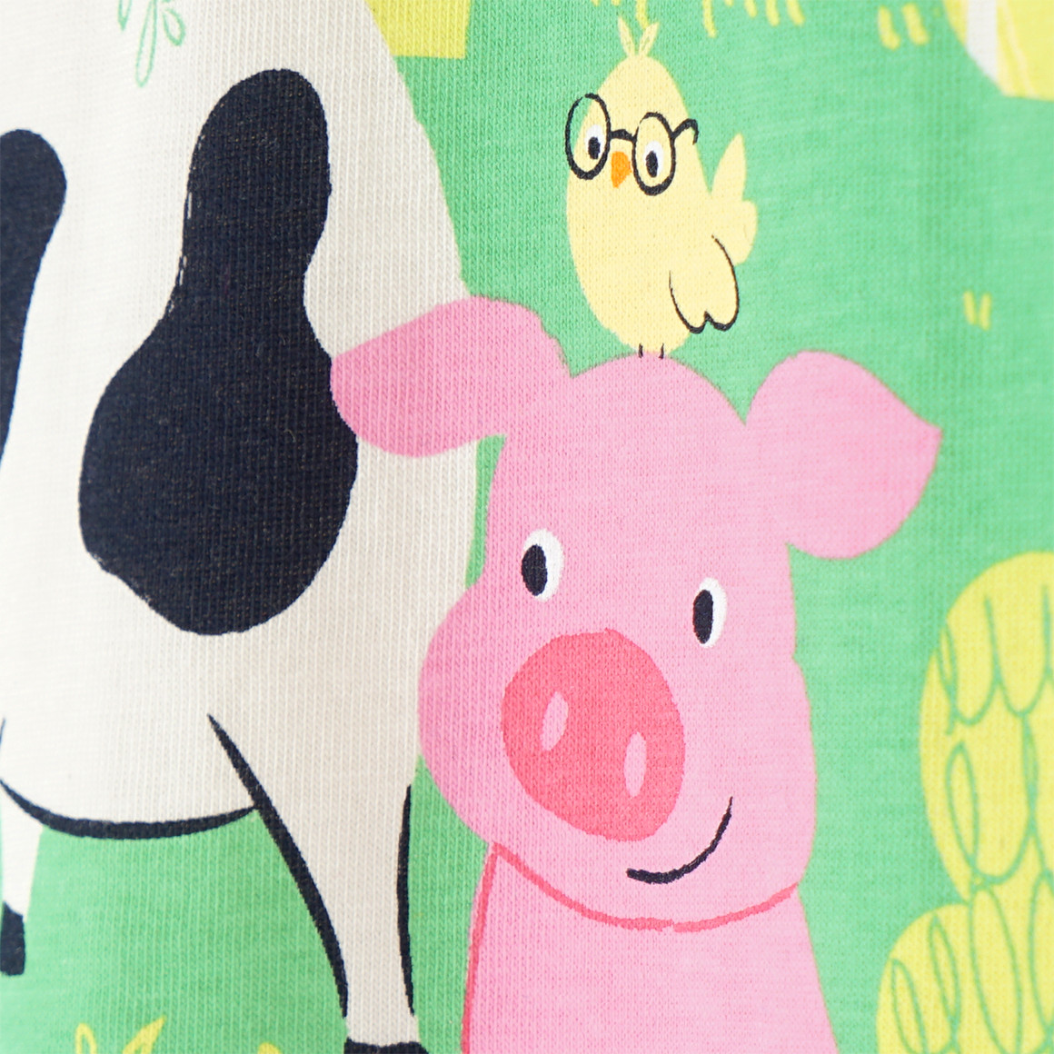 Topolino Jungen T-Shirt mit Bauernhof-Print creme / bunt