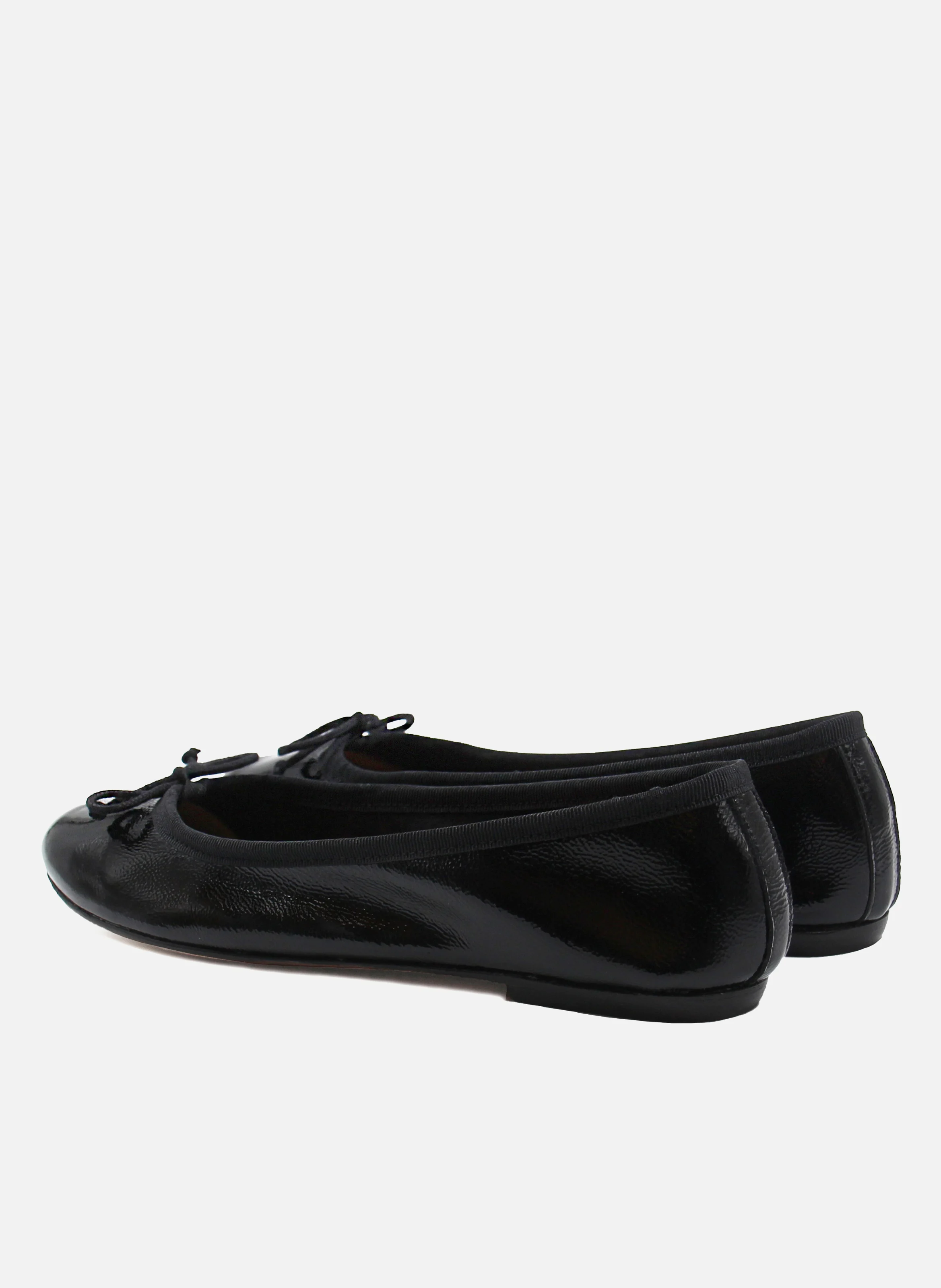 Ballerines classiques cuir verni | Noir