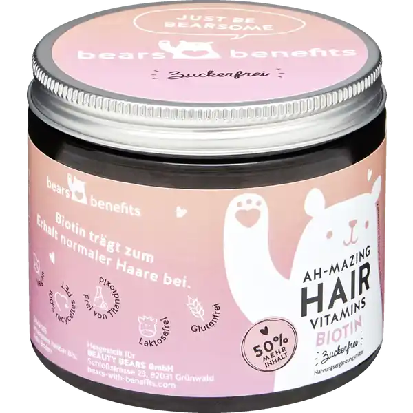 Ah-Mazing Hair Vitamins Biotin zuckerfrei Gummibärchen