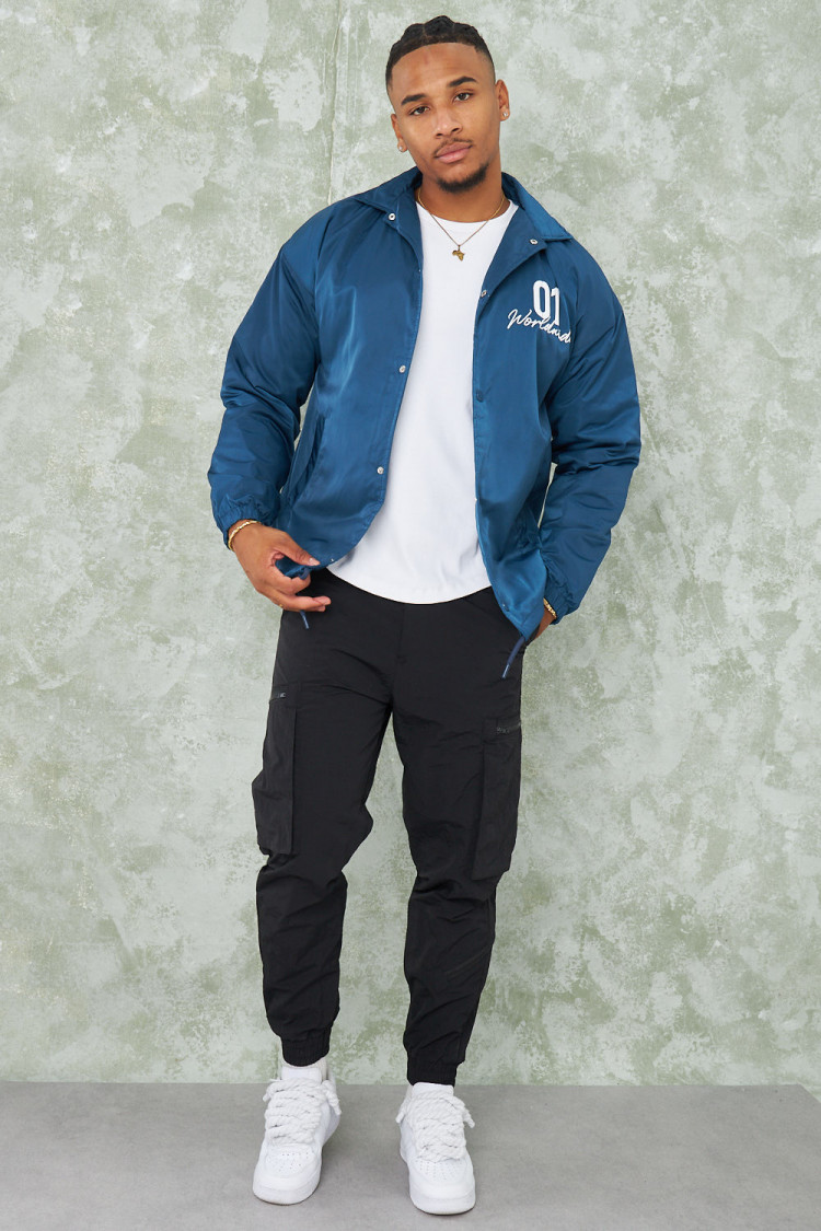 Veste bleue épaisse 