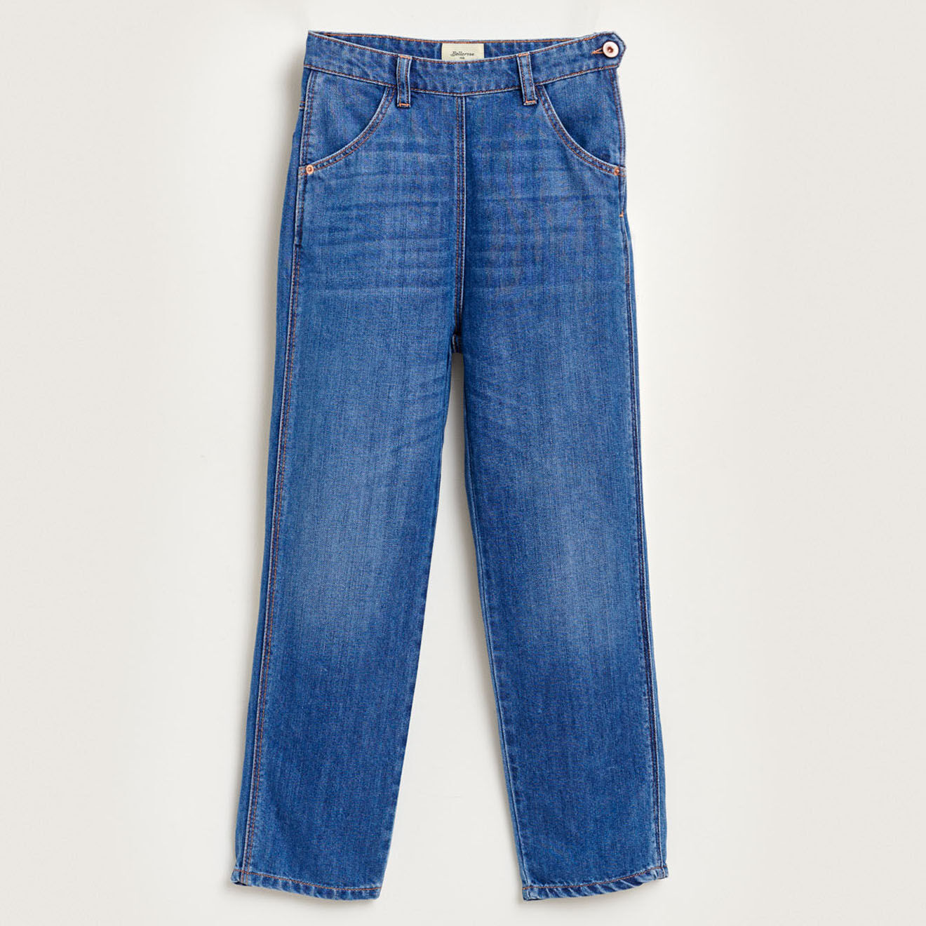 Bellerose Jean regular Pink délavé bleu